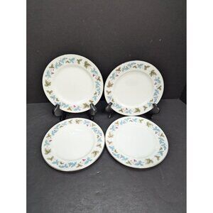 Vintage Fine China Japan MS6701 Grapes and Vines Pattern Bread Plate Set of 4